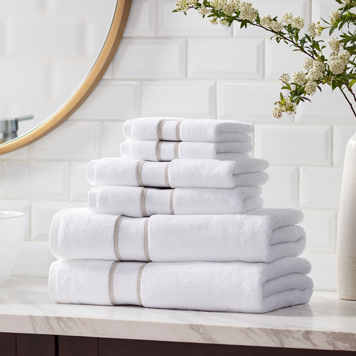 6-Piece Egyptian Cotton Towel Set