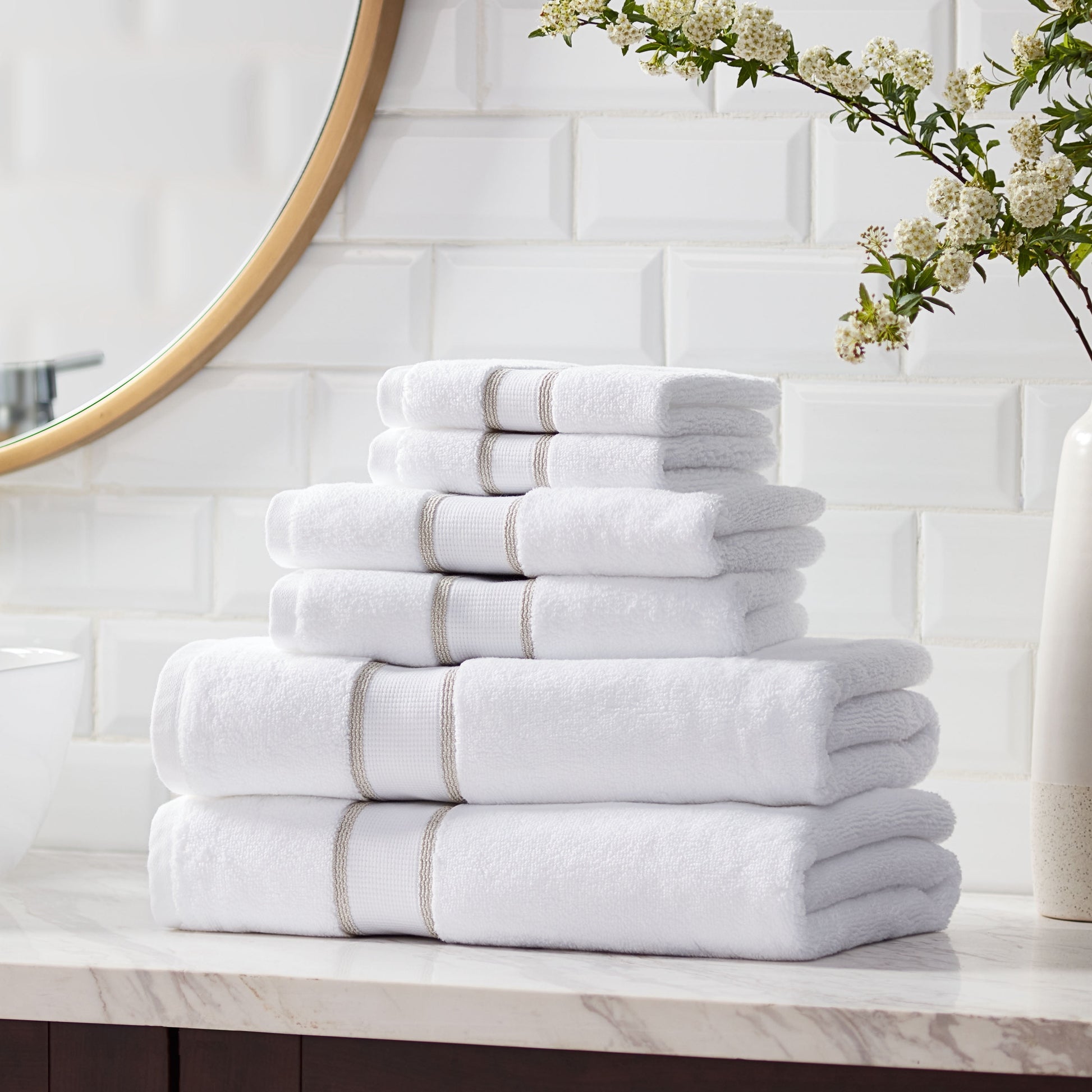 6-Piece Egyptian Cotton Towel Set