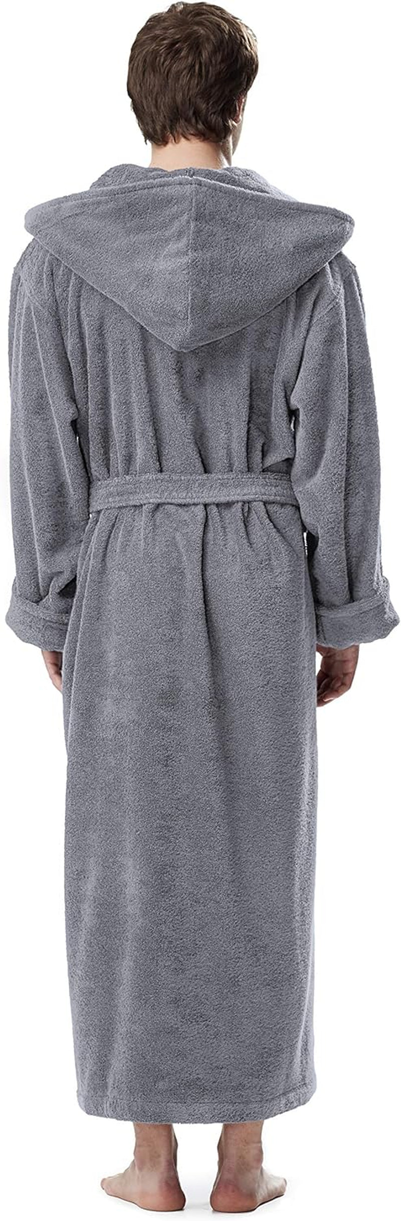 Men'S Hooded Turkish Bathrobe