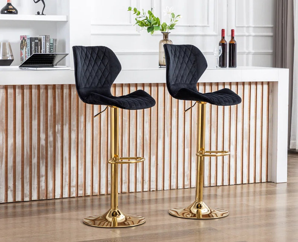Modern Velvet Counter Stool