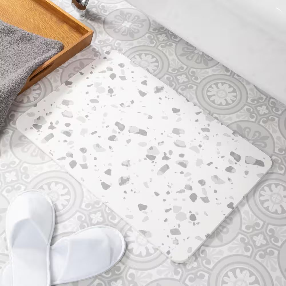 Terrazzo Stone Non Slip Bath Mat