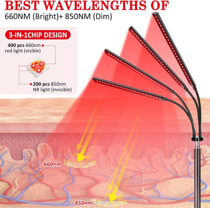 Red Light Therapy Lamp