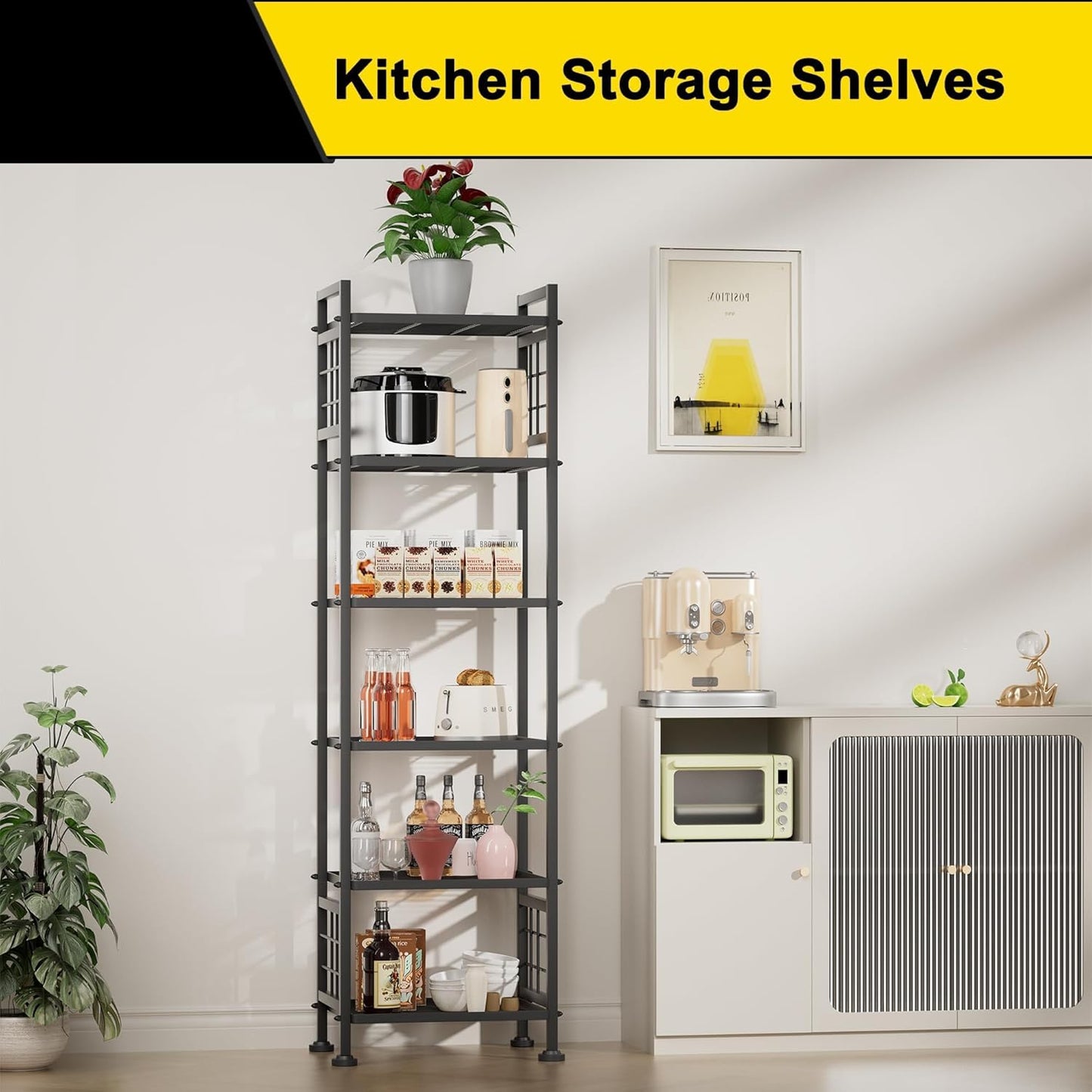 6-Wire Standing Storage Shelf