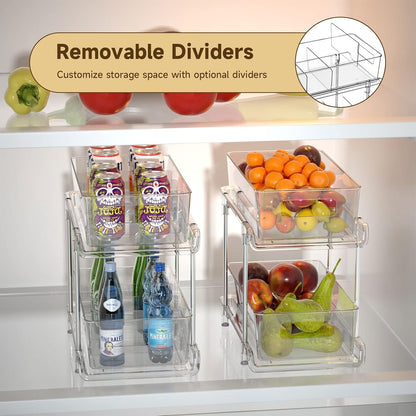 2-Tier Pull-Out Cabinet Organizer