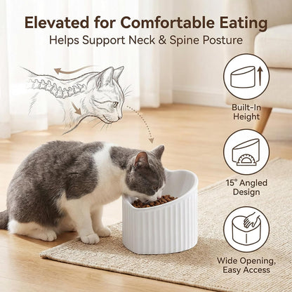 Dark Green Cat Bowls