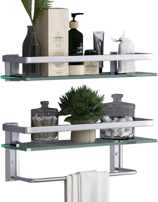 Glass Bathroom Shelf