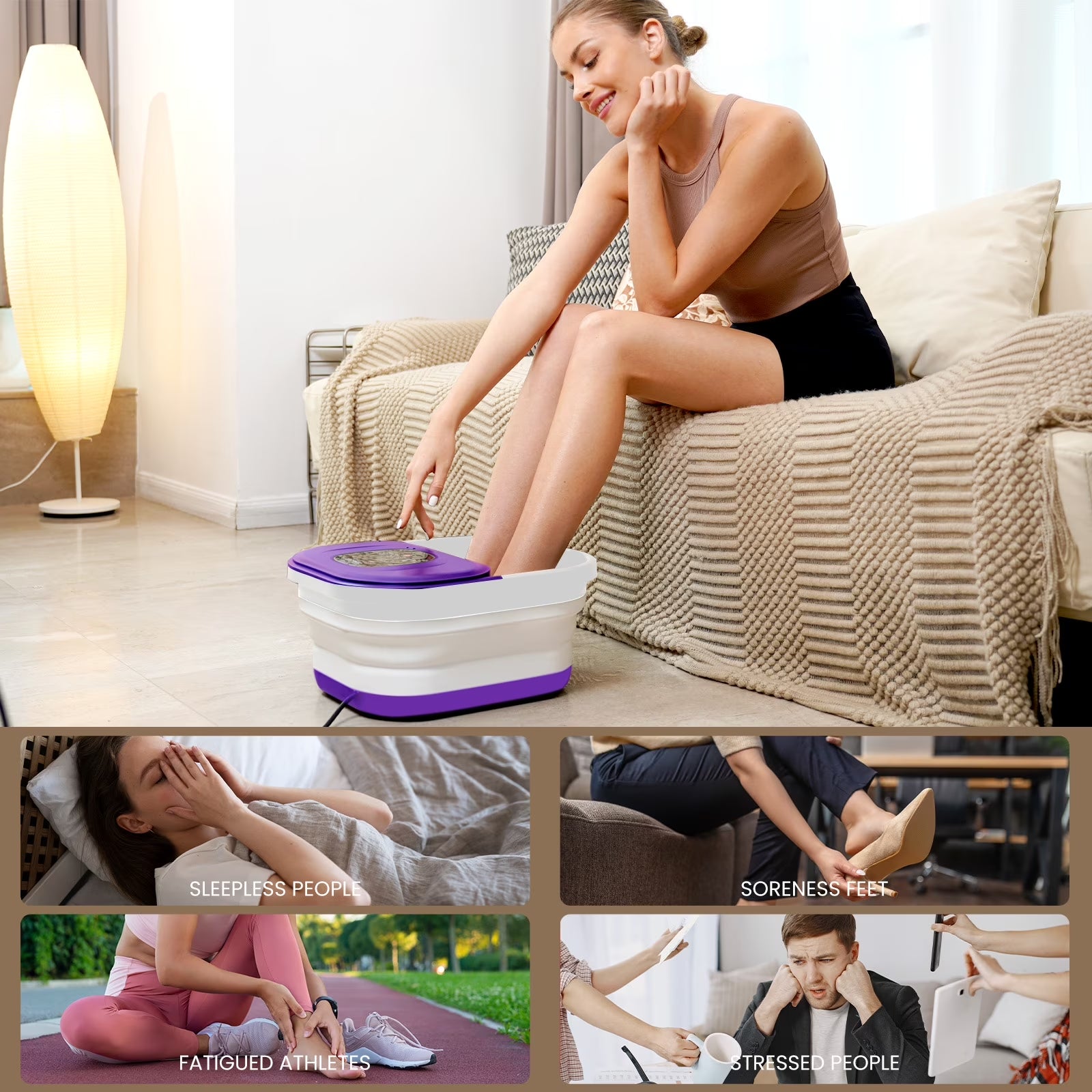Foot Spa Bath Massager with Heat