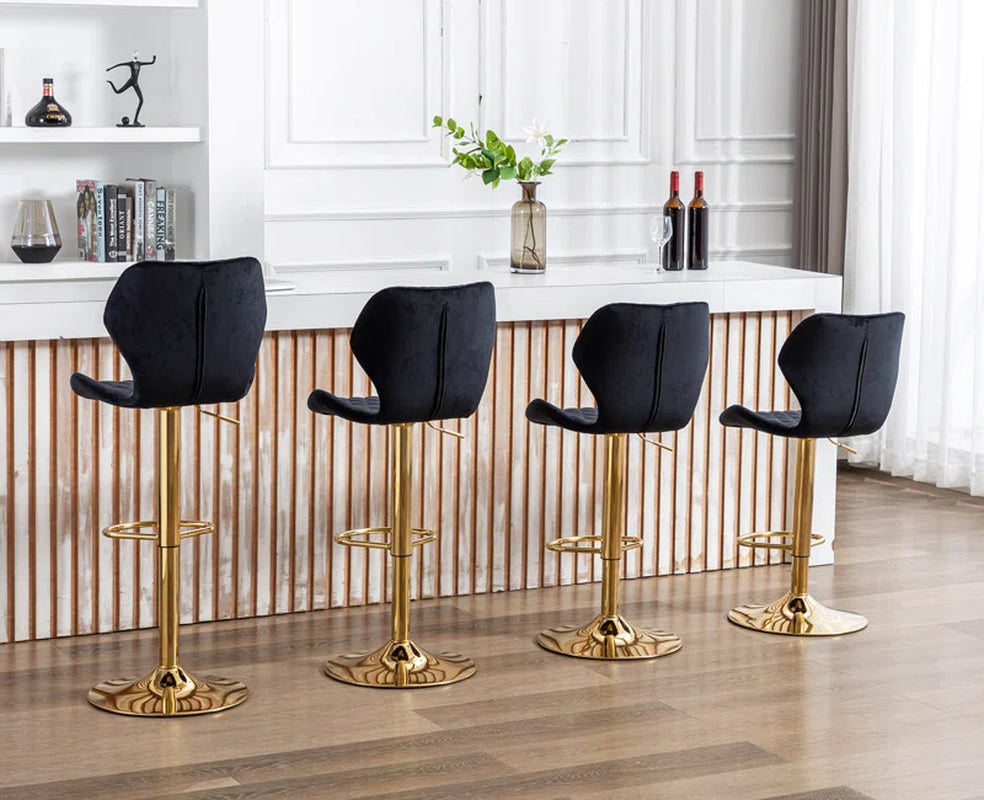 Modern Velvet Counter Stool