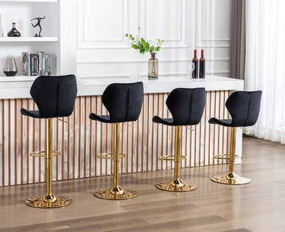 Modern Velvet Counter Stool