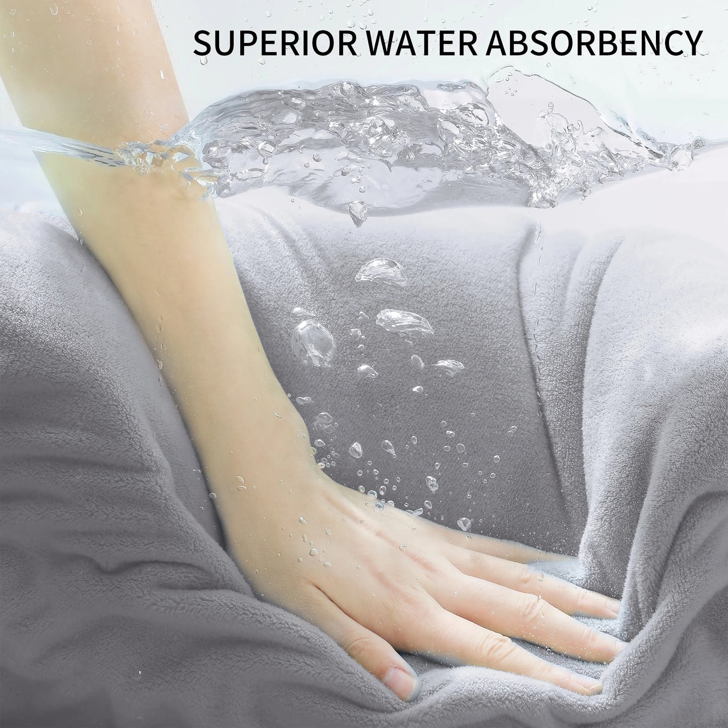 Ultra Soft Gray Bath Towel Set