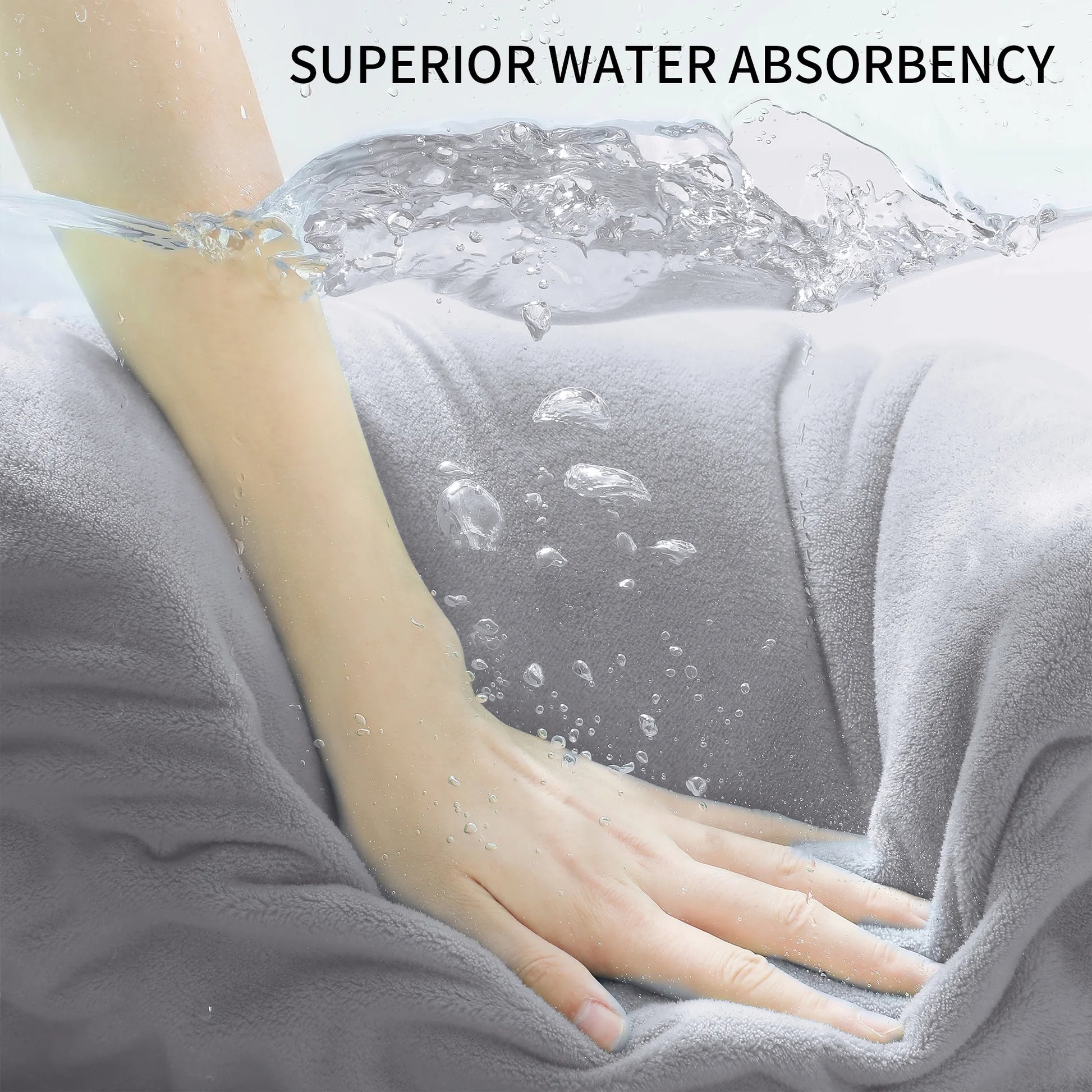 Ultra Soft Gray Bath Towel Set