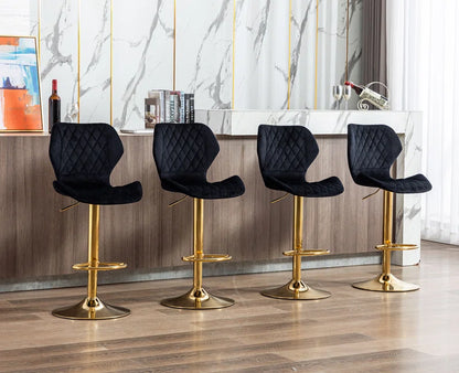 Modern Velvet Counter Stool