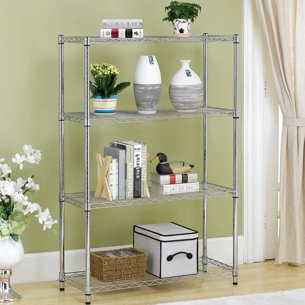 4Height Adjustable Metal Shelving
