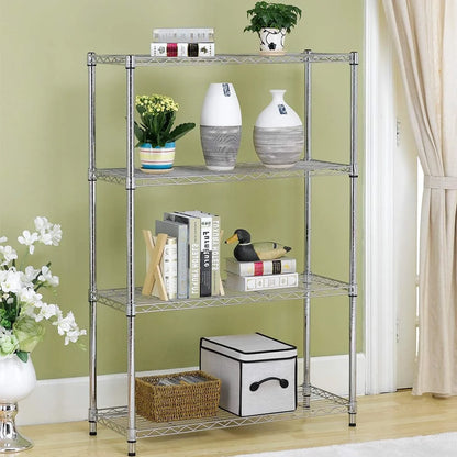 4Height Adjustable Metal Shelving