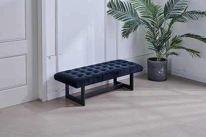 Button-Tufted Ottoman