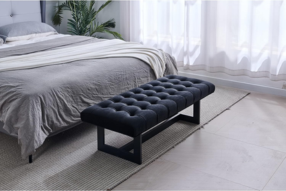 Button-Tufted Ottoman