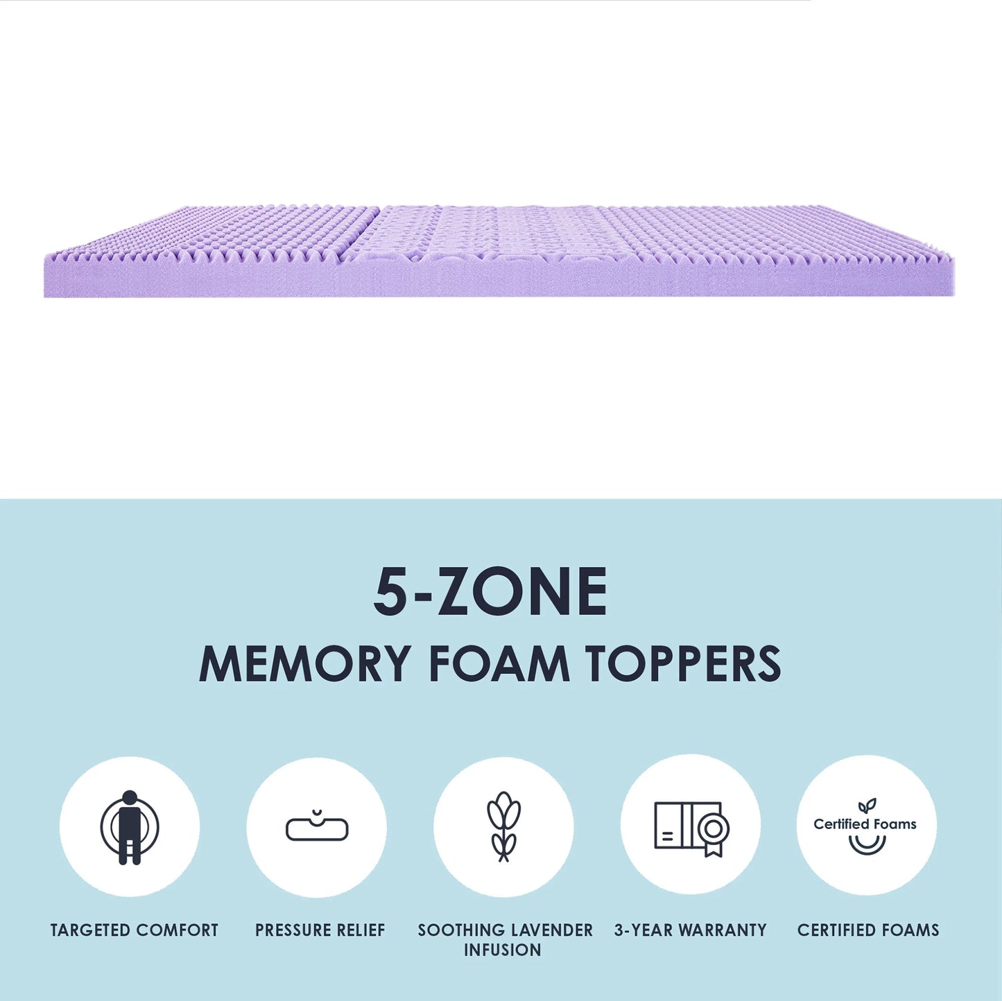 Mattress Topper with Lavender Infusion