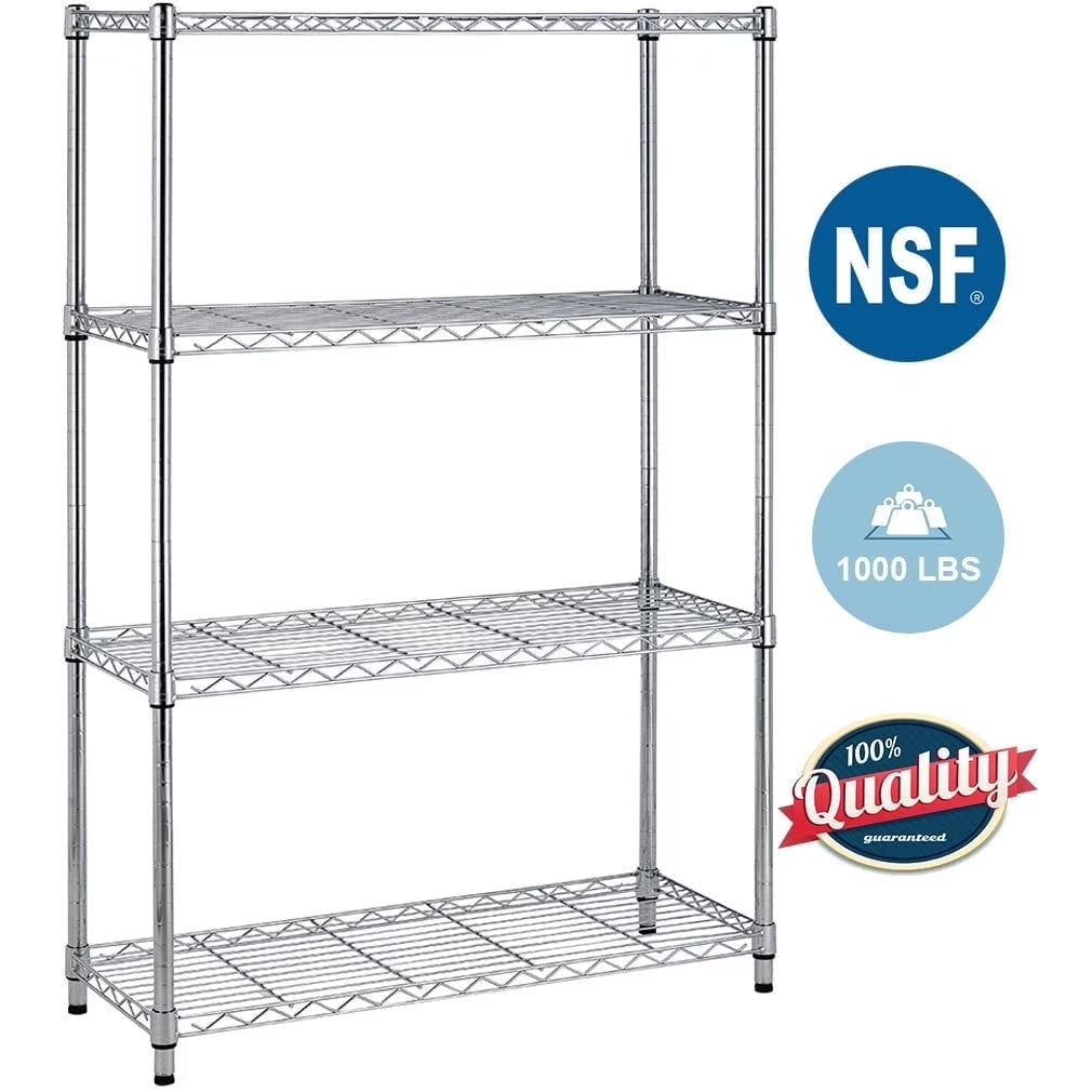 4Height Adjustable Metal Shelving