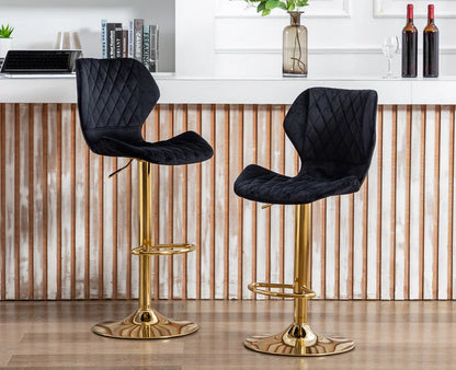 Modern Velvet Counter Stool