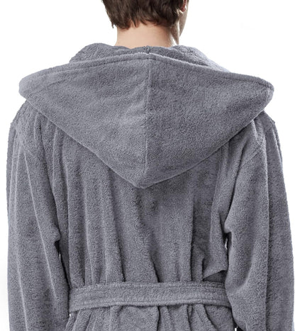 Men'S Hooded Turkish Bathrobe