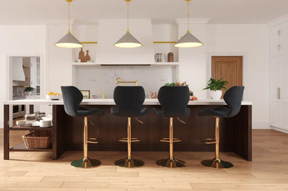 Modern Velvet Counter Stool