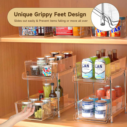 2-Tier Pull-Out Cabinet Organizer