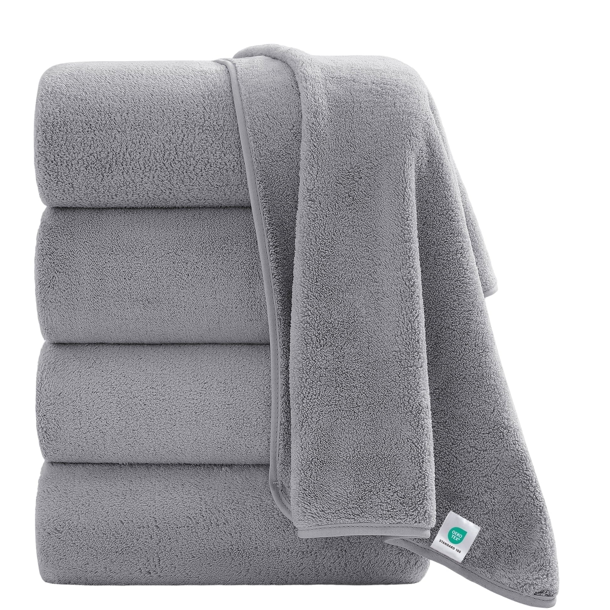 Ultra Soft Gray Bath Towel Set