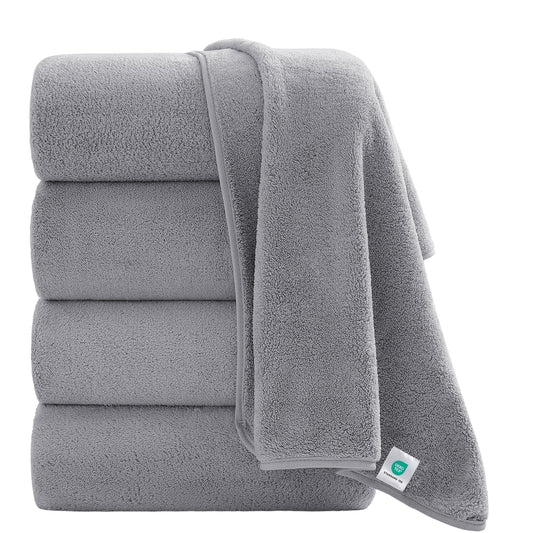 Ultra Soft Gray Bath Towel Set